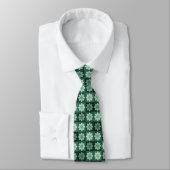 Retro Geometric Floral Pattern Neck Tie Krawatte (Gebunden)