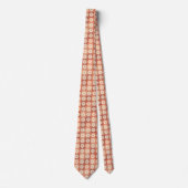 Retro Geometric Floral Pattern Neck Tie Krawatte (Vorderseite)