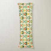 Retro Geometric Floral Throw Kissen (Vorderseite Vertikal)