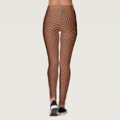 Retro Geometric Midcentury Pattern Leggings (Rückseite)