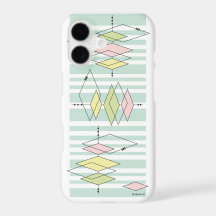 Retro Geometric Mitte des Jahrhunderts Modernes iP