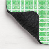 Retro Geometric Mousepad, Kelly Green Mousepad (Ecke)