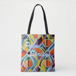 Retro Geometric Palm Springs Tasche