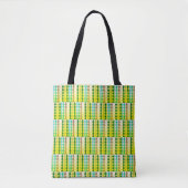 Retro Geometric Pattern Carryall Tasche (Vorderseite)