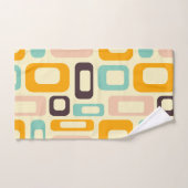 Retro geometric pattern in light beige background badhandtuch set (Handtuch)