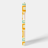 Retro geometric pattern in light beige background Case-Mate iPhone hülle (Rückseite / Rechts)