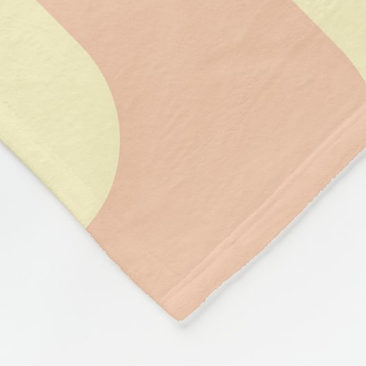 Retro geometric pattern in light beige background fleecedecke (Ecke)