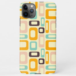 Retro geometric pattern in light beige background iPhone 11Pro max hülle