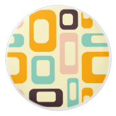 Retro geometric pattern in light beige background keramikknauf (Vorderseite)