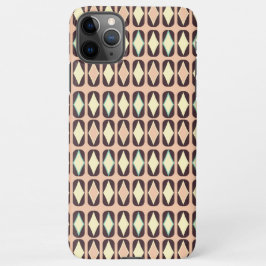 Retro geometric pattern with brown, yellow, blue iPhone 11Pro max hülle