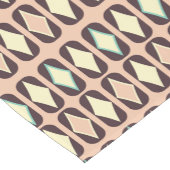 Retro geometric pattern with brown, yellow, blue kurzer tischläufer (Ecke)