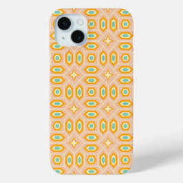 Retro geometric pattern with hexagons and stars Case-Mate iPhone hülle