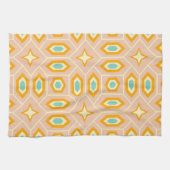 Retro geometric pattern with hexagons and stars geschirrtuch (Horizontal)