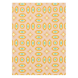Retro geometric pattern with hexagons and stars tischdecke