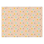 Retro geometric pattern with teal, orange, black tischdecke (Vorderseite (Horizontal))