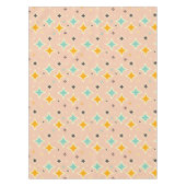 Retro geometric pattern with teal, orange, black tischdecke (Vorderseite)