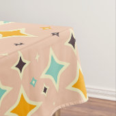 Retro geometric pattern with teal, orange, black tischdecke (Beispiel)