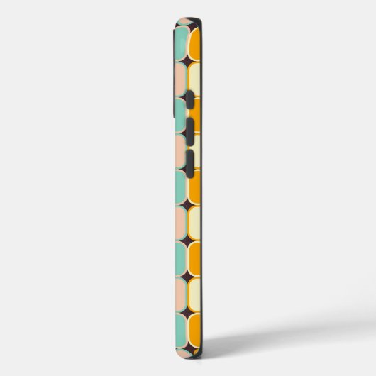 Retro geometric pattern with vertical ovals Case-Mate iPhone hülle (Rückseite / Links)