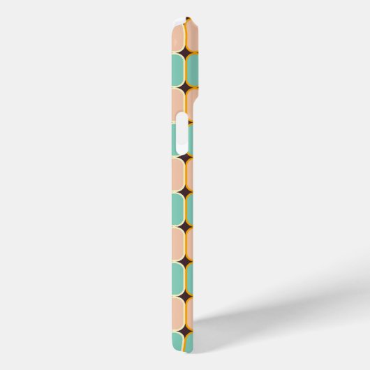 Retro geometric pattern with vertical ovals Case-Mate iPhone hülle (Rückseite / Rechts)