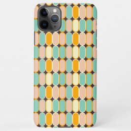 Retro geometric pattern with vertical ovals iPhone 11Pro max hülle