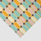 Retro geometric pattern with vertical ovals seidenpapier (Ausschnitt)