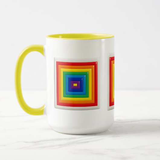 Retro Geometric Pop Art Tasse (Links)
