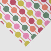 Retro Geometric Print 1970er Gemusterte Weihnachte Seidenpapier (Detail)