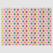 Retro Geometric Print 1970er Gemusterte Weihnachte Seidenpapier (Vorderseite)