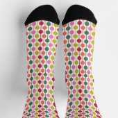 Retro Geometric Print 1970er Gemusterte Weihnachte Socken (Oben)