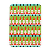 Retro Geometric Santa Flexible Magnet (Vertikal)