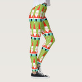 Retro Geometric Santa Leggings (Rechts)