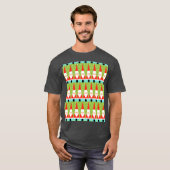 Retro Geometric Santa T - Shirt (Vorne ganz)