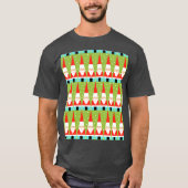 Retro Geometric Santa T - Shirt (Vorderseite)