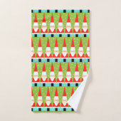 Retro Geometric Santa Towel Set (Handtuch)