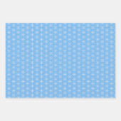 Retro Geometric Scandi Diamonds Blue & Green Geschenkpapier Set (Vorderseite 3)