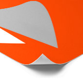 Retro geometric shapes with seamless patternabstra poster (Ecke)