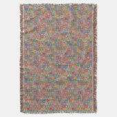 Retro Geometric Square Tile Pattern Decke (Vorderseite Vertikal)