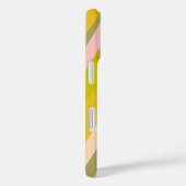 Retro Geometric Strike Sommerlime Green Pink Case-Mate iPhone Hülle (Rückseite / Rechts)