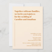 Retro Geometric Terracotta Rosa Rostensehen Einladung (Vorderseite)