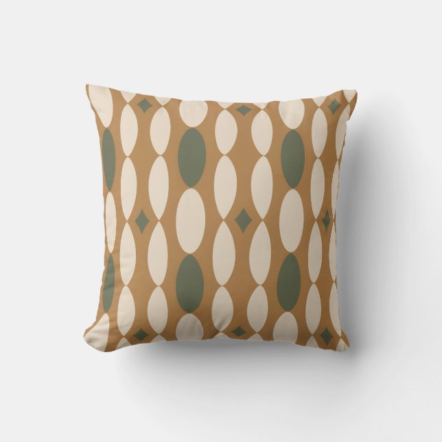 Retro Geometric Throw Pillow Kissen (Vorderseite)