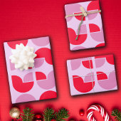 Retro Geometric Tulip Wrapping Gift Paper Geschenkpapier Set