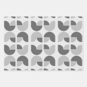 Retro Geometric Tulip Wrapping Gift Paper Geschenkpapier Set (Vorderseite 2)