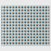 Retro-Geometrie in Erdtönen Geschenkpapier (Flach)