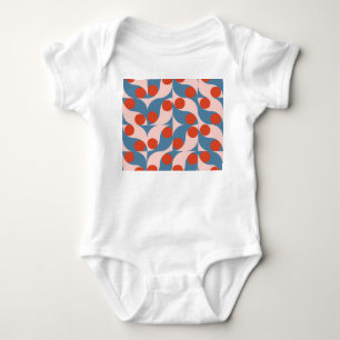Retro-Geometrie: Moderne Vintage-Mosaik. Baby Strampler