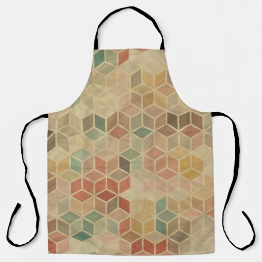 Retro-Geometrie: Nahtloses Design Schürze (Vorderseite)