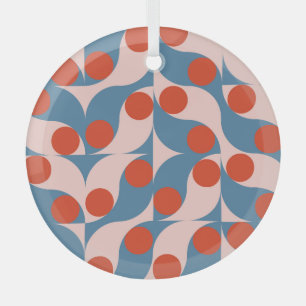 Retro-Geometrisch: Moderne Vintage-Mosaik. Ornament Aus Glas