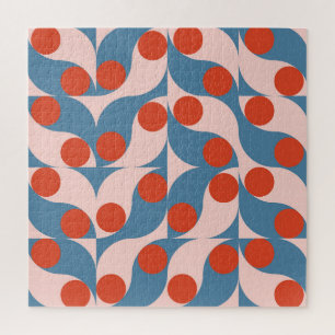Retro-Geometrisch: Moderne Vintage-Mosaik. Puzzle