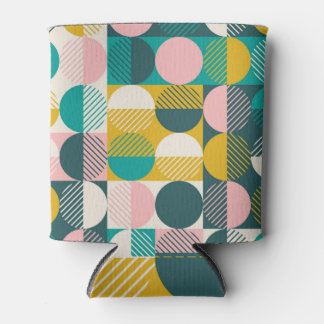 Retro geometrisch: modernes Vintages Muster. Dosenkühler