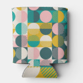 Retro geometrisch: modernes Vintages Muster. Dosenkühler (Rückseite)