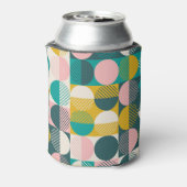 Retro geometrisch: modernes Vintages Muster. Dosenkühler (Kanne Rückseite)